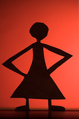 Image showing woman silhouette