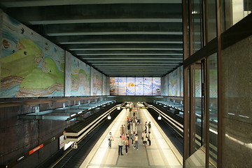 Image showing Metro station in Vienna