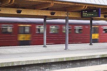 Image showing Moving train