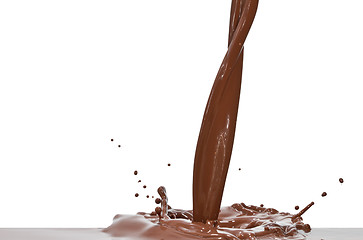 Image showing chocolate splash