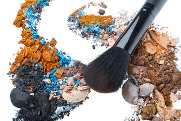 Image showing crushed eyeshadows