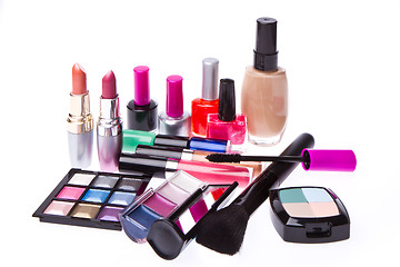 Image showing set of cosmetic products