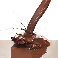 Image showing pouring chocolate