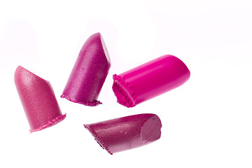 Image showing scraps of lipstick