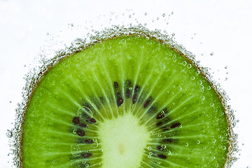 Image showing kiwi with bubbles