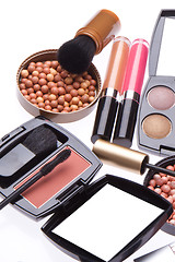 Image showing set of cosmetic makeup products