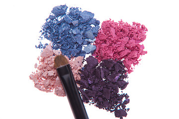 Image showing crushed eyeshadows