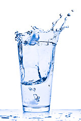 Image showing water splash in glass