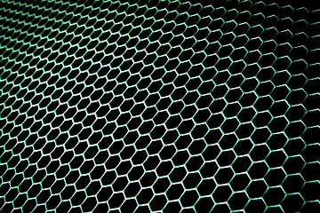 Image showing abstract metallic grid