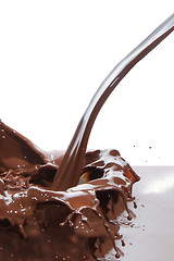 Image showing pouring chocolate