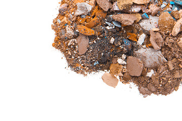 Image showing crushed eyeshadows