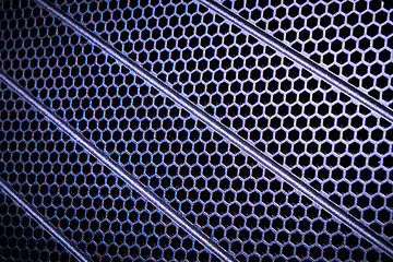 Image showing abstract metallic grid