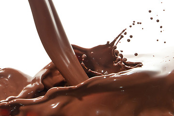 Image showing pouring chocolate