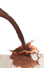 Image showing pouring chocolate