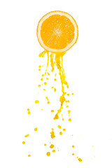 Image showing orange juice splash