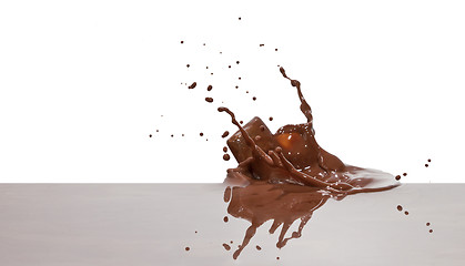 Image showing chocolate splash