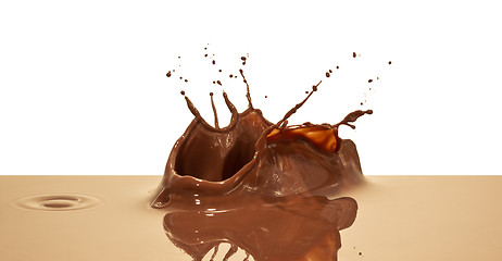 Image showing chocolate splash