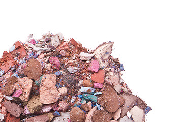 Image showing crushed eyeshadows