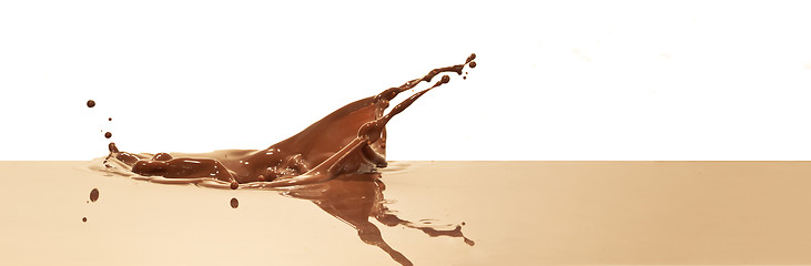 Image showing chocolate splash