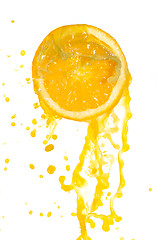 Image showing orange juice splash