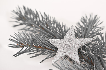 Image showing Christmas tree with star