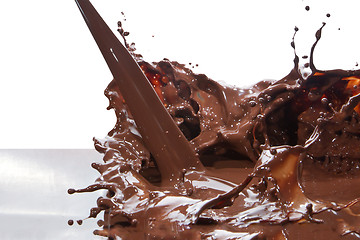 Image showing pouring chocolate