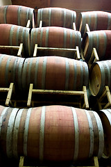 Image showing Wine barrels