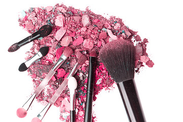 Image showing crushed eyeshadows