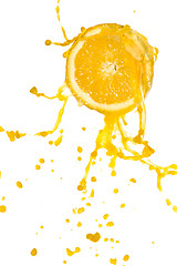 Image showing orange juice splash