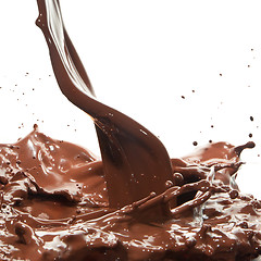 Image showing pouring chocolate