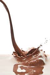 Image showing pouring chocolate