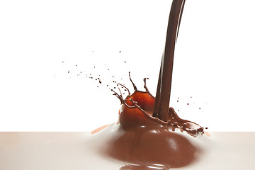 Image showing pouring chocolate