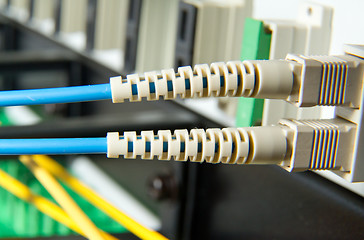 Image showing optic fiber hub