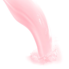 Image showing strawberry milk splash