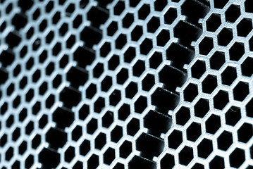 Image showing abstract metallic grid