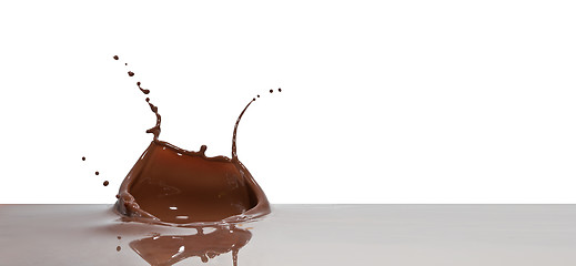 Image showing chocolate splash