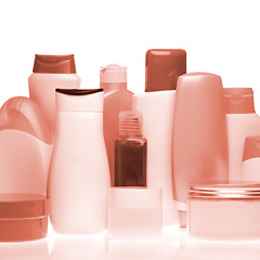 Image showing cosmetic bottles