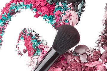 Image showing crushed eyeshadows