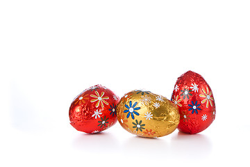 Image showing chocolate easter eggs