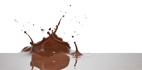 Image showing chocolate splash