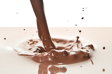 Image showing pouring chocolate