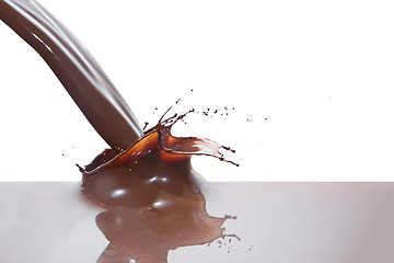 Image showing pouring chocolate