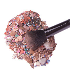 Image showing crushed eyeshadows