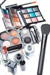 Image showing set of cosmetic makeup products