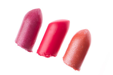 Image showing scraps of lipstick