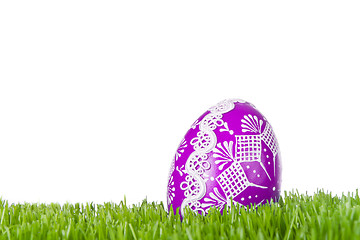 Image showing easter egg in grass