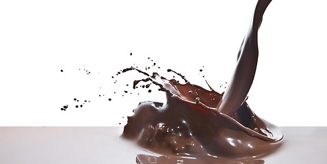 Image showing pouring chocolate