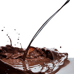 Image showing pouring chocolate