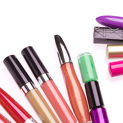 Image showing mascara set isolated