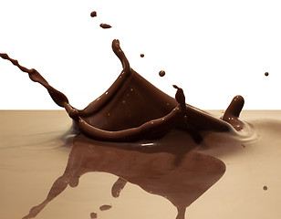 Image showing chocolate splash